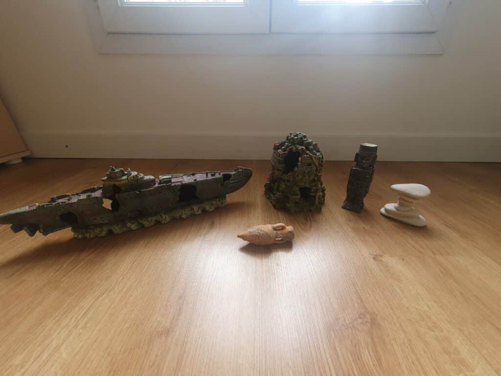décoration d'aquarium