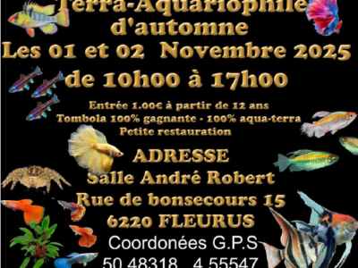 Bourse Terra-Aquariophile d'automne